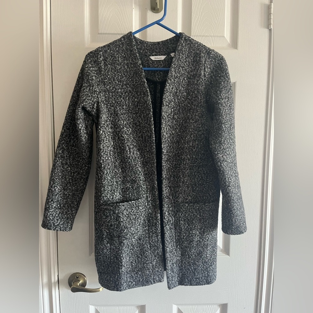 Reitmans Marled Gray Long Cardigan